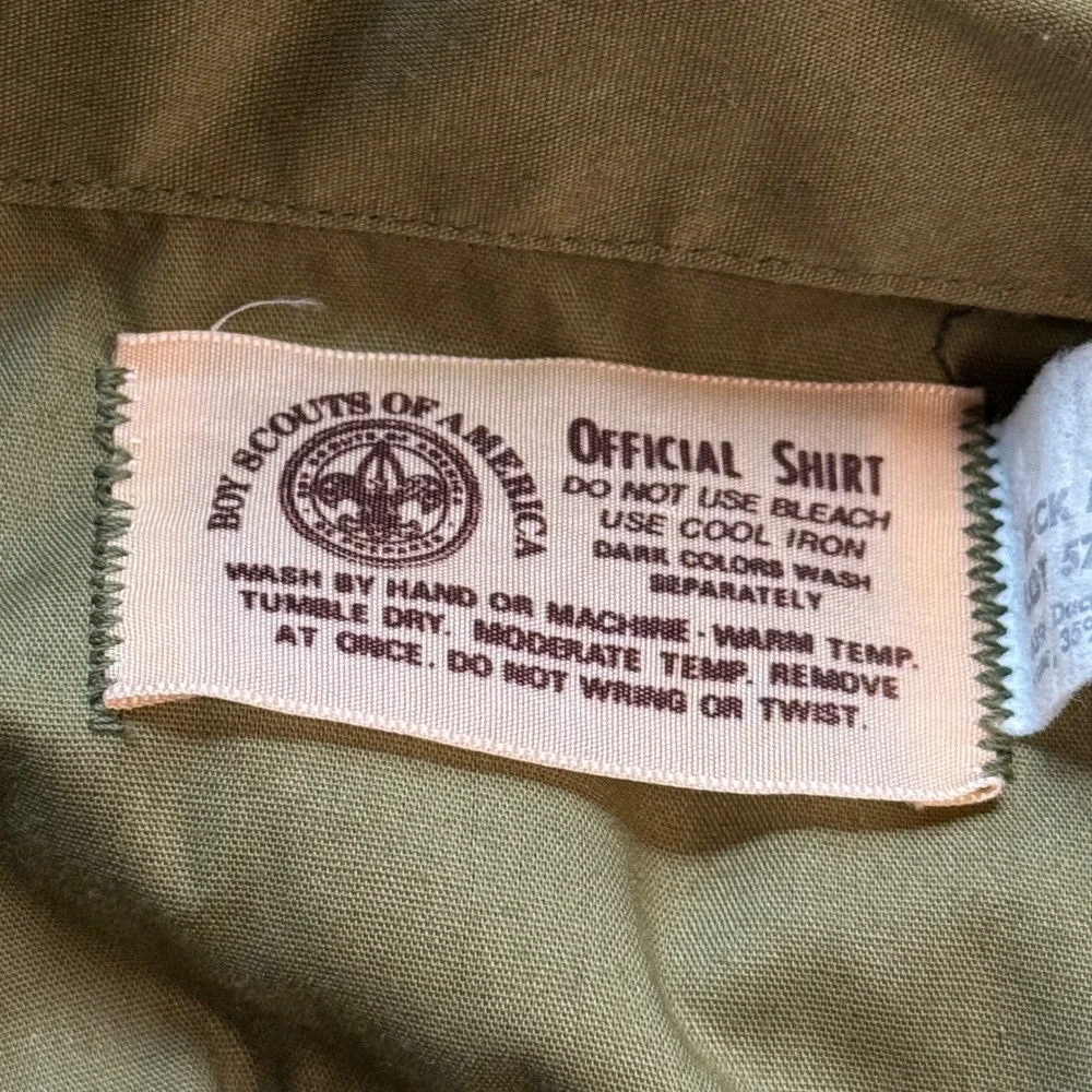 Boy Scouts of America 60s Uniform Blank Shirt & Pants Khaki Cotton‎ Poly Mens M
